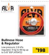 Alva Bullnose Hose & Regulator