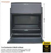 Megamaster 1m Contractor's Built-In Braai