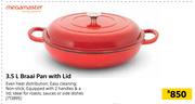 Megamaster 3.5L Braai Pan With Lid