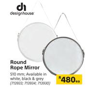 Designhouse Round Rope Mirror 510mm-Each