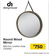 Designhouse Round Wood Mirror 600mm
