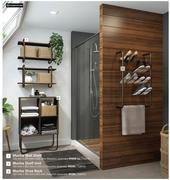 Home & Kitchen Mocha Wall Shelf 700mm x 295mm x 420mm-Each
