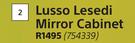 Lusso Lesedi Mirror Cabinet