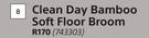 Clean Day Bamboo Soft Floor Broom