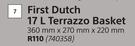 First Dutch 17L Terrazzo Basket (360mm x 270mm x 220mm)
