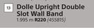 Dolle Upright Double Slot Wall Band 1.995m