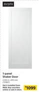 Dortello 1-Panel Shaker Door 2.032m x 813mm