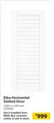 Elba Horizontal Slatted Door 2.032m x 813mm