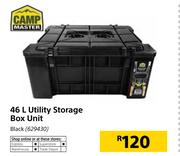 Camp Master 46Ltr Black Utility Storage Box Unit 