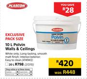 Plascon Polvin Walls & Ceilings-10Ltr
