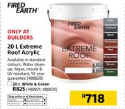 Fired Earth Extreme Roof Acrylic (White & Green)-20Ltr
