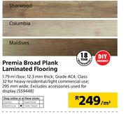 Special Premia Broad Plank Laminated Flooring Per Sqm Www Guzzle Co Za