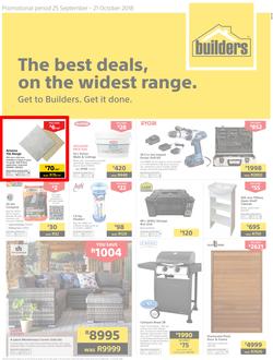 Builders Inland : The Best Deals, On The Widest Range (25 Sep - 21 Oct 2018), page 1