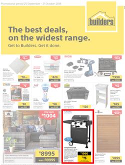 Builders Inland : The Best Deals, On The Widest Range (25 Sep - 21 Oct 2018), page 1