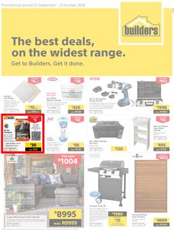 Builders Inland : The Best Deals, On The Widest Range (25 Sep - 21 Oct 2018), page 1