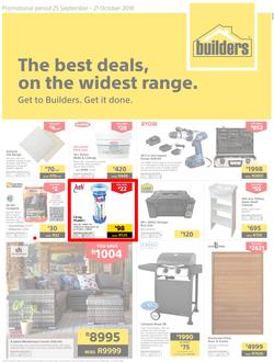 Builders Inland : The Best Deals, On The Widest Range (25 Sep - 21 Oct 2018), page 1