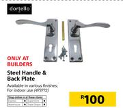 Dortello Steel Handle & Back Plate