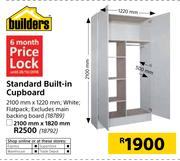Builders Standard Built In Cupboard 2100mmX1820mm
