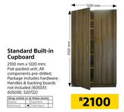 Builders Standard Built In Cupboard 2100mmX1220mm