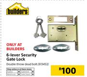 Builders 6 Lever Security Gate Lock