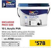 Duluxe 20Ltr Acrylic PVA