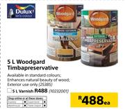 Dulux 5Ltr Woodgard Timbapreservative-Each