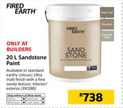 Fired Earth 20Ltr Sandstone Paint