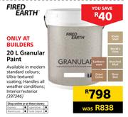 Fired Earth 20Ltr Granular Paint