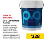 20Ltr Contractors Acrylic
