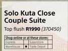 Solo Kuta Close Couple Suite (Top Flush)