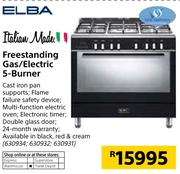 Elba Freestanding Gas/Electric 5 Burner