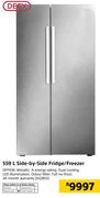 Defy 559Ltr Side By Side Fridge/Freezer(DFF436)