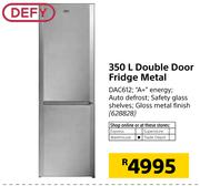 Defy 350L Double Door Fridge Metallic(DAC612)
