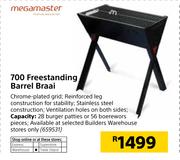 Mega Master 700 Freestanding Barrel Braai