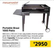 Mega Master Portable Braai 1000 Patio