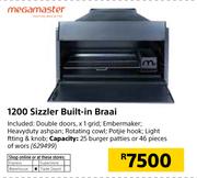 Mega Master 1200 Sizzler Built In Braai