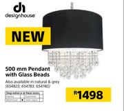 Design House 500mm Pendant With Glass Beads