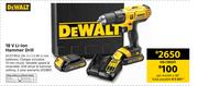 Dewalt 18V Li-Lon Hammer Drill DCD77652-ZA