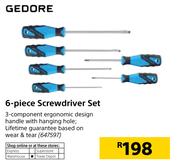 Gedore 6 Piece Screwdriver Set 