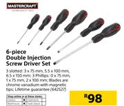 MasterCraft 6 Piece Double Injection Screwdriver Set