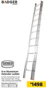 Badger 6m Aluminium Extender Ladder