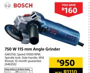 Bosch 750W 115mm Angle Grinder GWS750