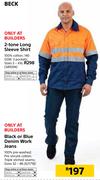 Beck Black & Blue Denim Work Jeans