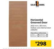Horizontal Grooved Door 2032mm x 813mm