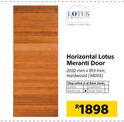 Lotus Horizontal Meranti Hardwood Door 2032mm x 813mm 