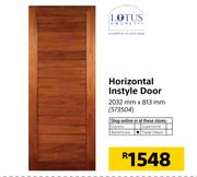 Horizontal Instyle Door 2032mm x 813mm
