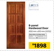 Lotus 8 Panel Hardwood Door 2032mm x 813mm 
