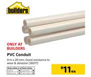 PVC Conduit 4m x 20mm-Each