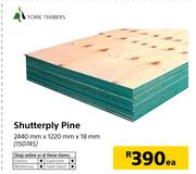York Timbers Shutterply Pine 2440mm x 1220mm x 18mm-Each