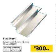 Flat Sheet 2.4mm x 1.2mm x 58mm-Each